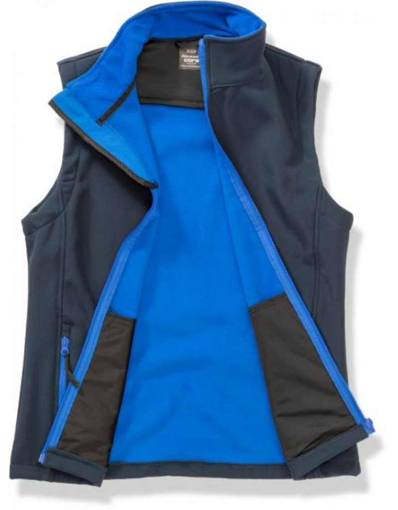 Vestă softshell cu 2 straturi pentru femei, imprimabilă